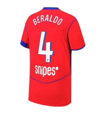 Paris Saint-Germain Lucas Beraldo #4 Tredjetrøje 2025-26 Kortærmet